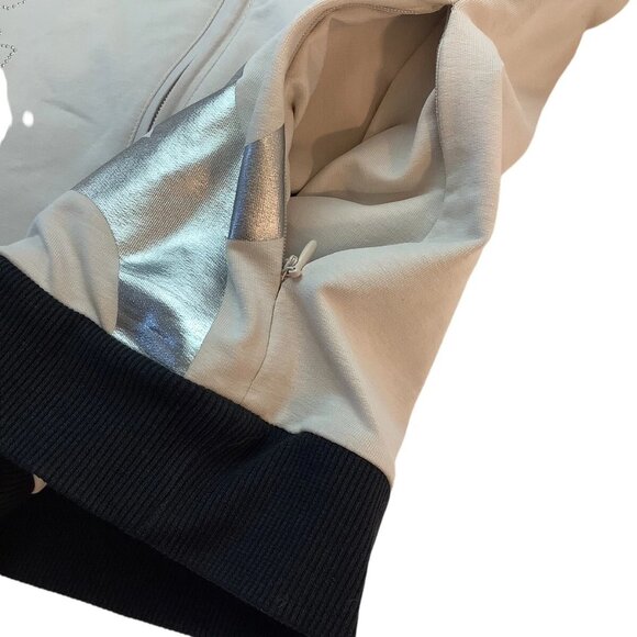 i'cona Women's Hooded Full Zip Jacket Size Small Taupe - Picture 5 of 11